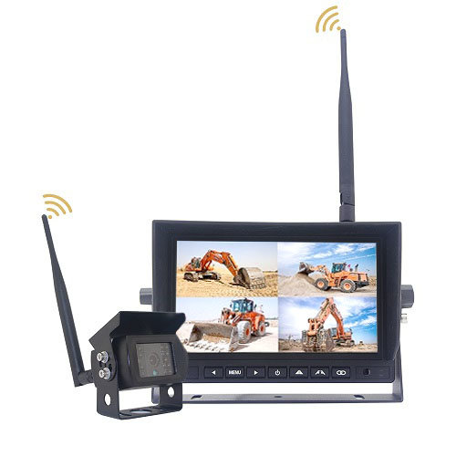 TFT7HDW Monitor 7" wireless set, 4ch 4split 12/24V