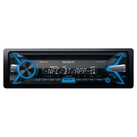 Car audio SONY, 1DIN with CD, USB and Bluetooth MEXN4100BT.EUR