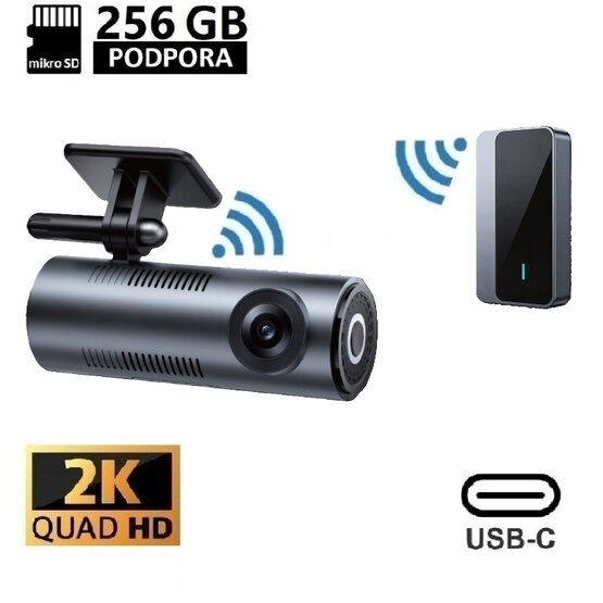CA560 Dashcam with module for wireless Carplay AndroidAuto connection