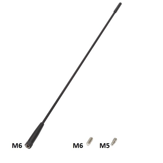 CAL-7551045 Calearo Antenna rod Fibreglass AM FM DAB M6 M5 40cm