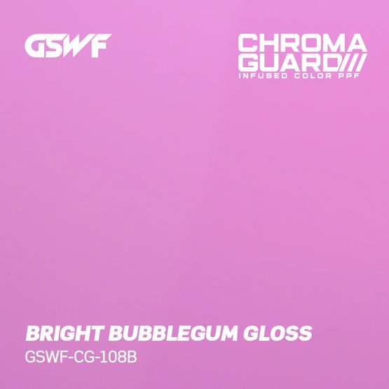GSWF BUBBLEGUM PPF paint protection film, glossy, pink