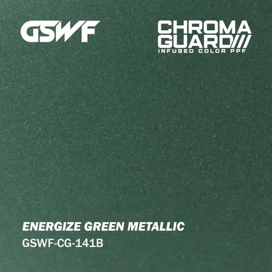 GSWF ENERGIZE PPF paint protection film, glossy, green, metallic