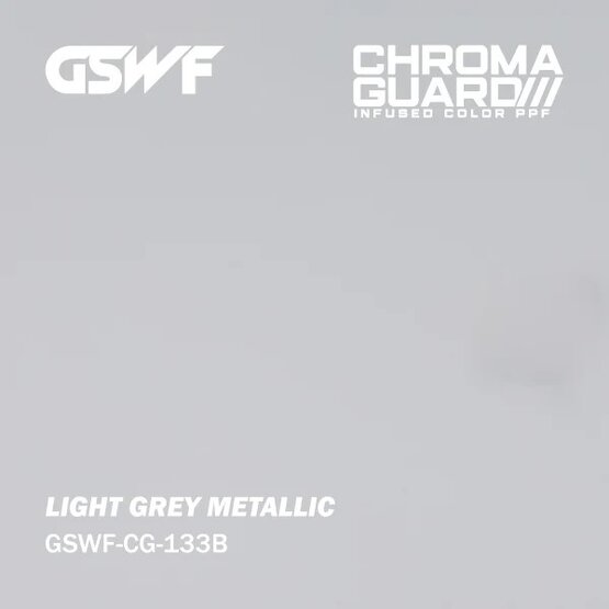 GSWF GREY METALLIC PPF paint protection film, glossy, light gray, metallic