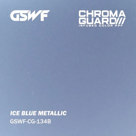 GSWF ICE BLUE PPF paint protection film, glossy, blue, metallic