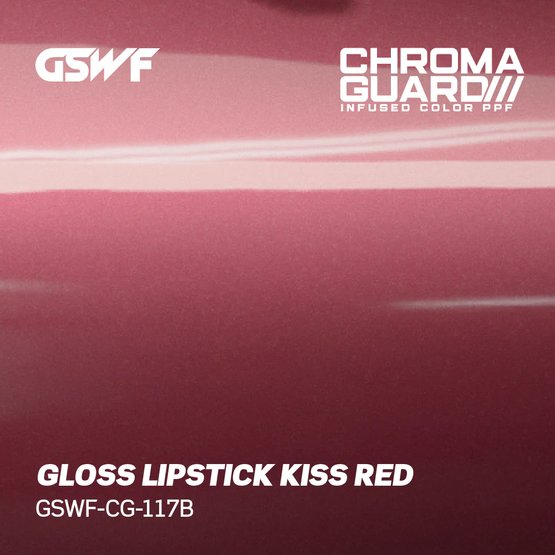 GSWF KISS RED PPF paint protection film, glossy, dark red