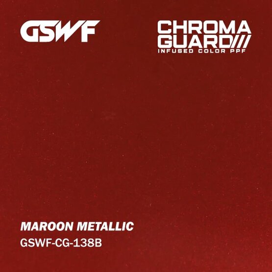 GSWF MAROON PPF paint protection film, glossy, metallic