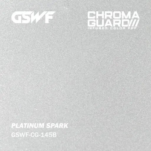 GSWF SPARK PPF paint protection film, glossy, silver white, metallic