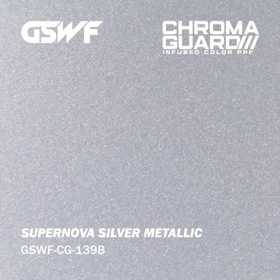 GSWF SUPERNOVA PPF paint protection film, glossy, silver, metallic