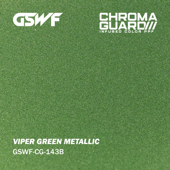 GSWF VIPER PPF paint protection film, glossy, green metallic