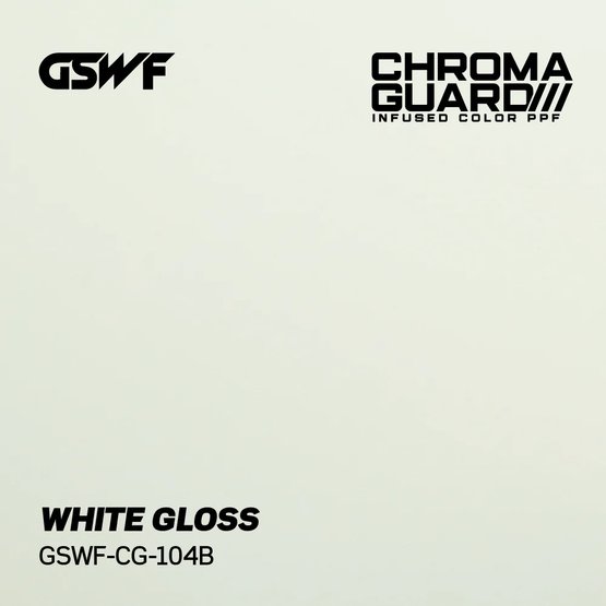 GSWF WHITE PPF paint protection film, glossy, white