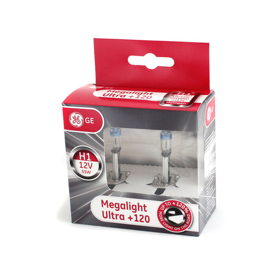 Halogen bulb Megalight Ultra GE H1-MU120