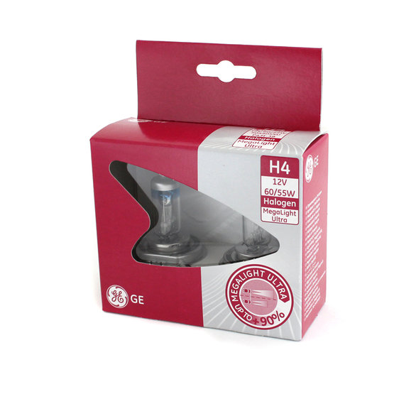 Halogen bulb Megalight Ultra GE H4-MU90
