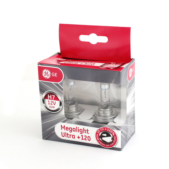 Halogen bulb Megalight Ultra GE H7-MU120
