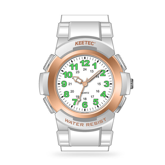 Keetec AIR BT-04W bluetooth location chip in the shape of a watch, white