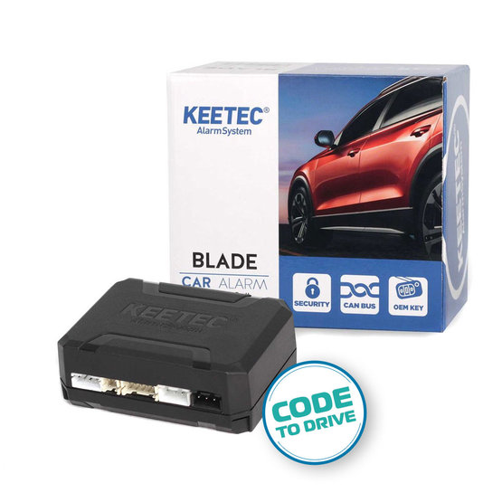 KEETEC BLADE car alarm with connection to CAN BUS