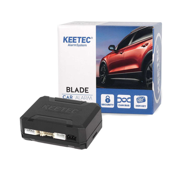 KEETEC BLADE car alarm with connection to CAN BUS