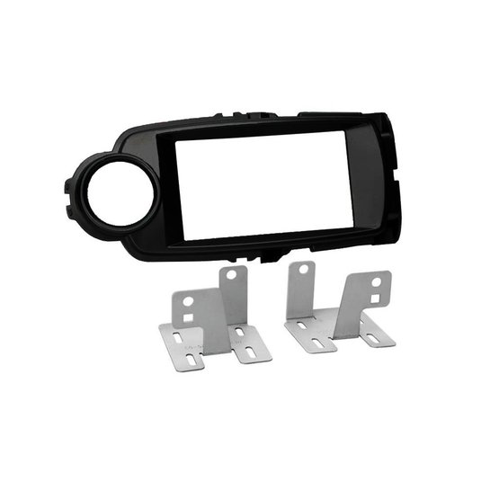 PF-2564 DB Plastic frame 2DIN black Toyota Yaris