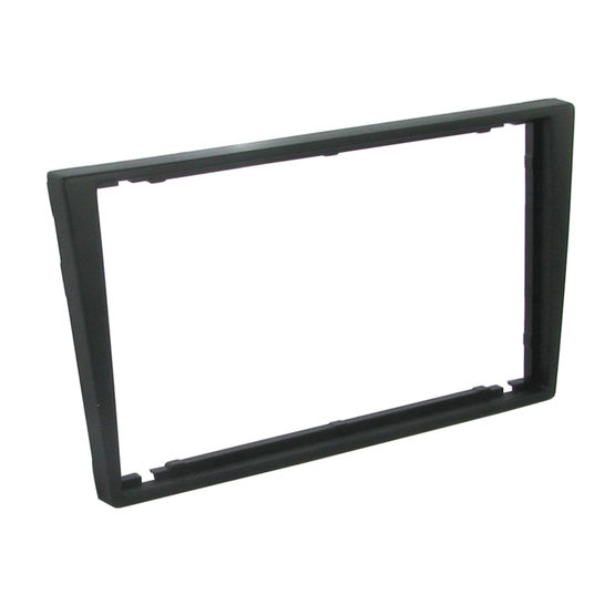 PF-1998 1D plastic frame 2DIN Opel