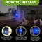 Isotronic M640 Repellent, 12-24 kHz, blue light, vibration sensor, IP44, batteries included
