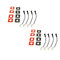 Steelmate parking assistant, LCD, 8x white sensor16mm PTS810V7 BTI WHITE