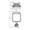 ECCO EW2450 work light square, 9x3W LED, white