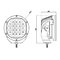 WL 7091-90 Additional LED light, 9-32V, 90W, 8.100lm