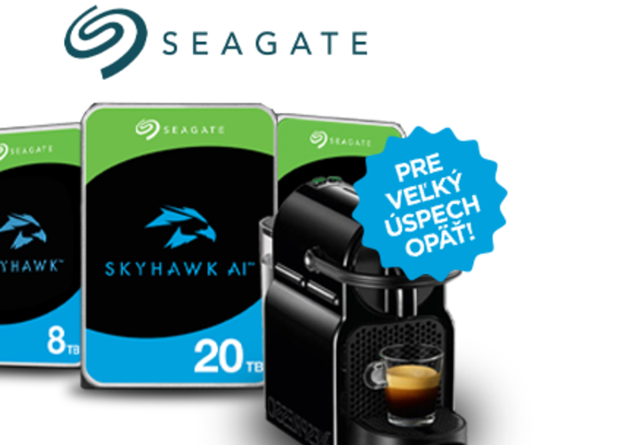 Nakupujte Seagate disky a získajte kávovar