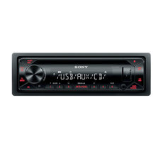 SONY car audio, 1DIN with CD, AUX, USB, orange CDXG1301U.EUR
