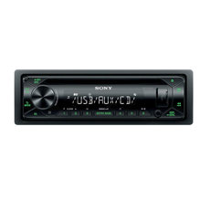 SONY car audio, 1DIN with CD, AUX, USB, green CDXG1302U.EUR