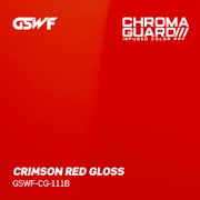 GSWF CRIMSON RED PPF paint protection film, glossy, dark red