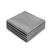It's Win WINC-206 polishing cloth, 40cm x 40cm, grey, set of 5