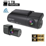 Keetec DC6000 2CH Dashcam 4K+2K HDR WiFi GPS Hardwiring