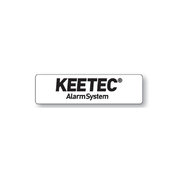 KEETEC LP COVER WHITE advertising board with logo for the license plate