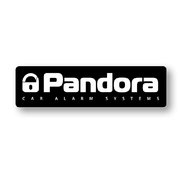 PANDORA LP COVER BLACK advertising board with logo for the license plate