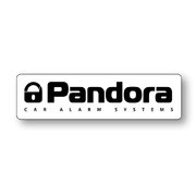 PANDORA LP COVER WHITE advertising board with logo for the license plate