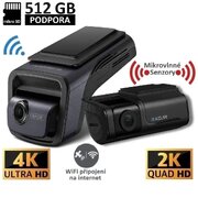 Thinkware U3000 2CH Dashcam 4K+2K, WiFi, GPS, BT, microwave sensor, Hotspot
