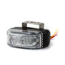 Warning light, 6xLED, mirror mount, R65, red AL6-MIR-R