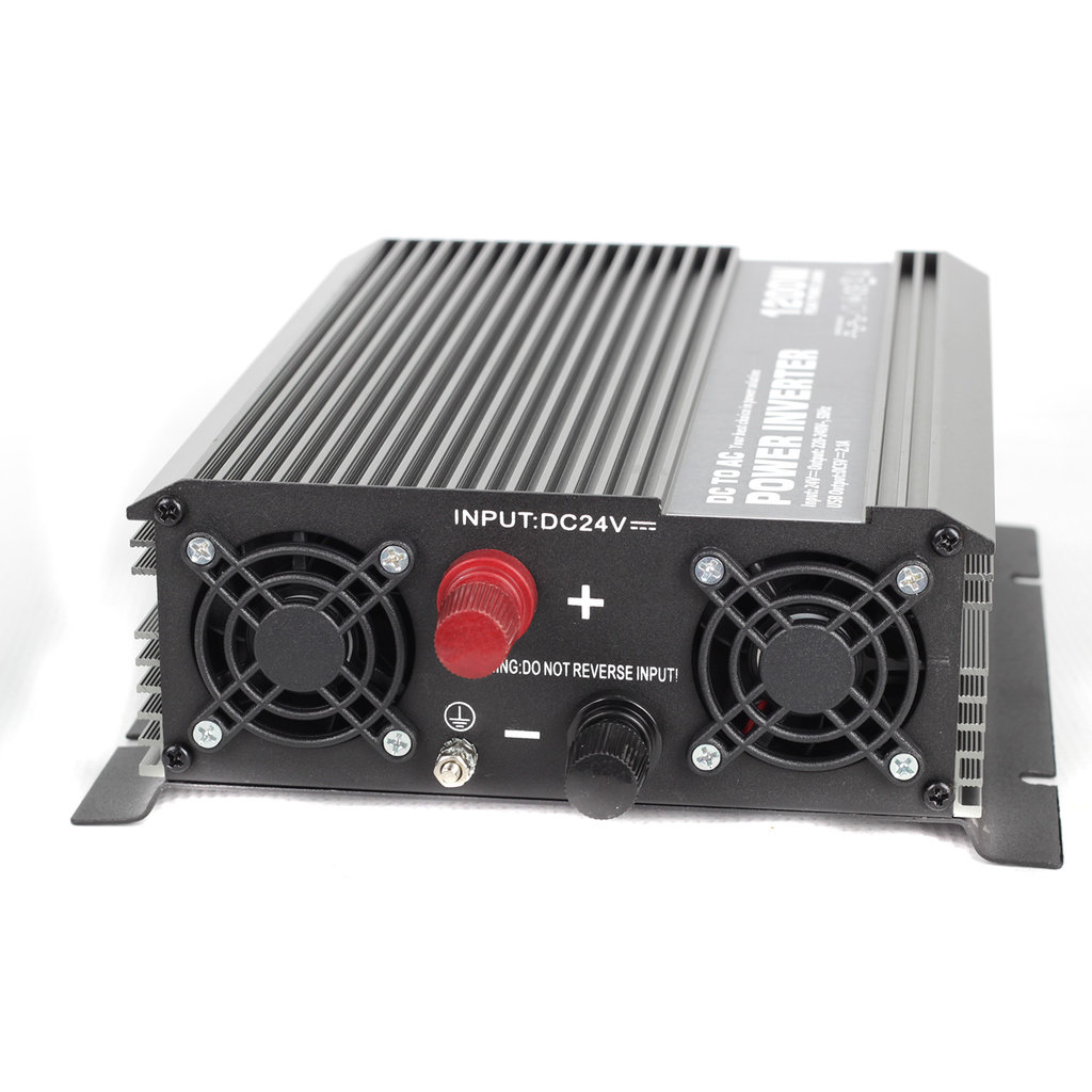 CAR1200-24V Voltage inverter from 24V to 230V + USB, 1200W | TSS GROUP